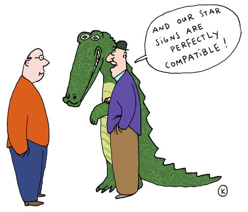 'And our star signs are perfectly compatible!'
