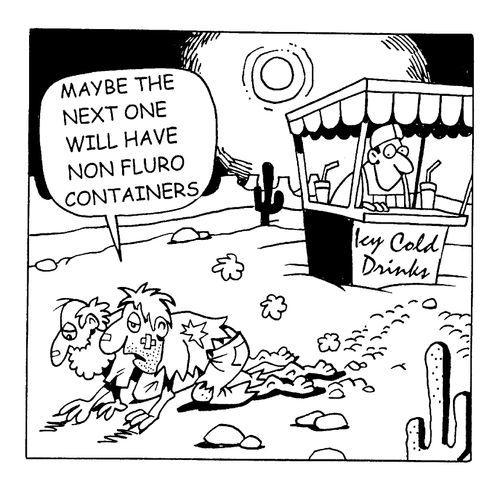 'Maybe the next one will have non fluro containers.'