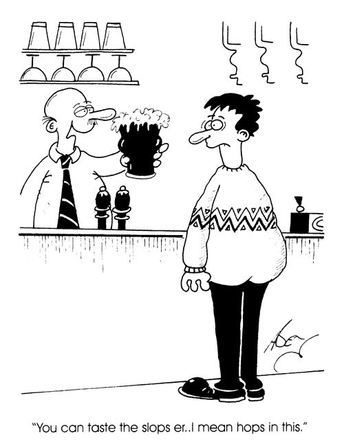"You can tatse the slopes, er I mean hops in this."