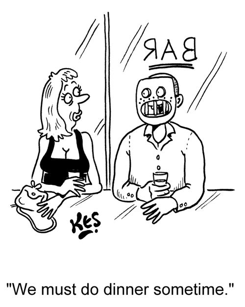 'We must do dinner sometime.'