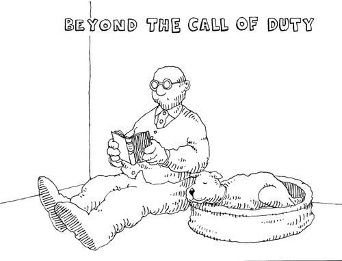 Beyond the call of duty.