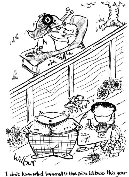 'I don't know what happened to the prize lettuces this year.'
