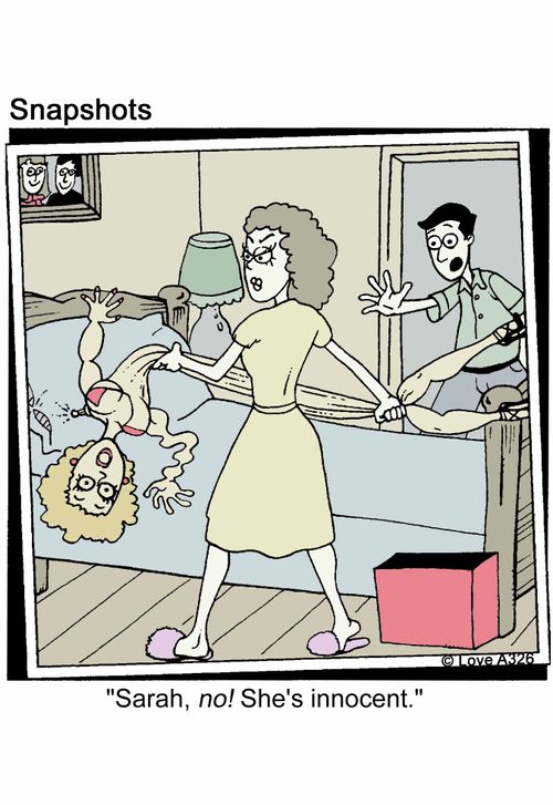 'Sarah, no! She's innocent.'