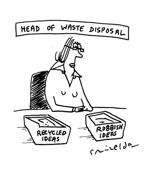 Head of Waste Dispoal - Recycled Ideas/Rubbish Ideas.