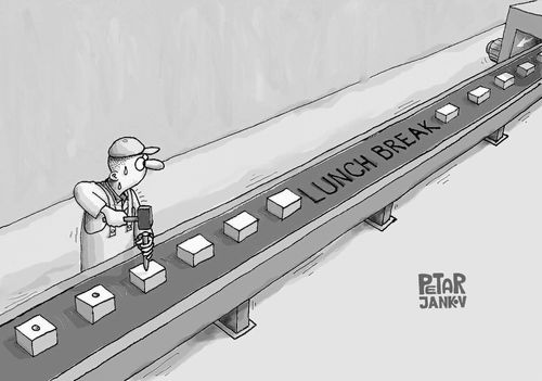 Lunch break.