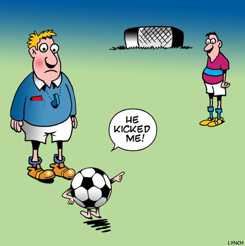 'He kicked me!'