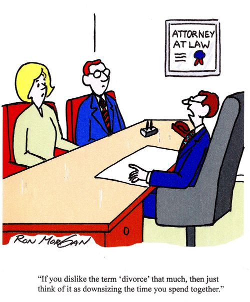 'If you dislike the term divorce that much, then just think of it as downsizing the time you spend together.'