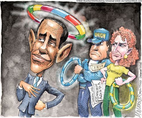 Barack Obama's halo.