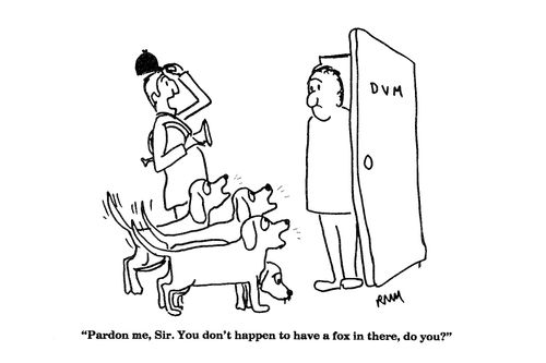 'Pardon me, Sir.  You don't happen to have a fox in there, do you?'
