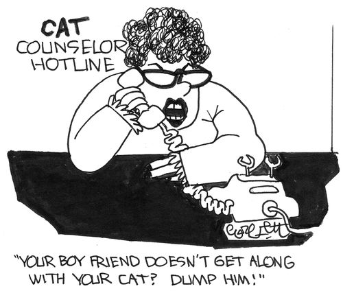 'Your boyfriend doesn't get along with your cat?  DUMP HIM!'