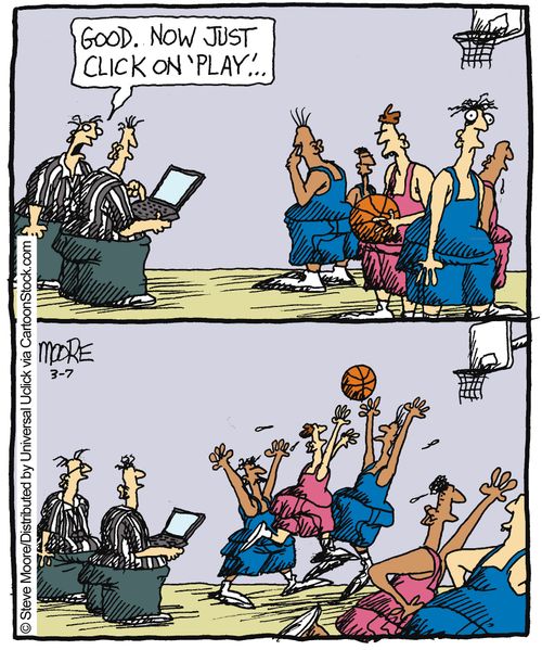 'Good. Now just click on 'play'...'