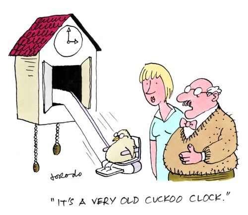 'It's a very old cuckoo clock.'
