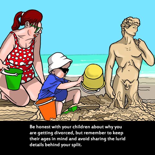 Be honest with your children about why you're getting divorced...