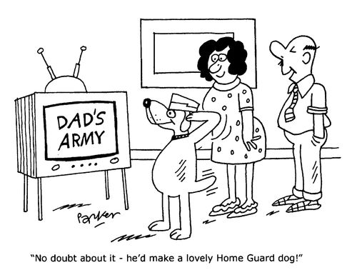 'No doubt about it - he'd make a lovely Home Guard dog!'