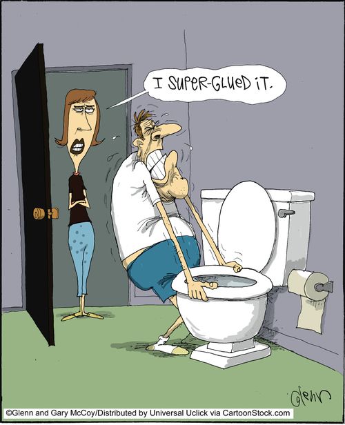'I super-glued it.'
