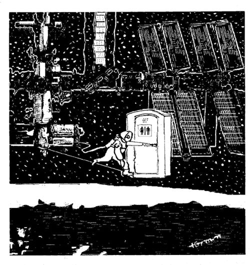 The Space Station's Temporary Toilet.