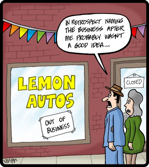 'In retrospect naming the business after me probably wasn't a good idea,'