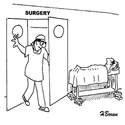 Stolen hospital bed wheels.