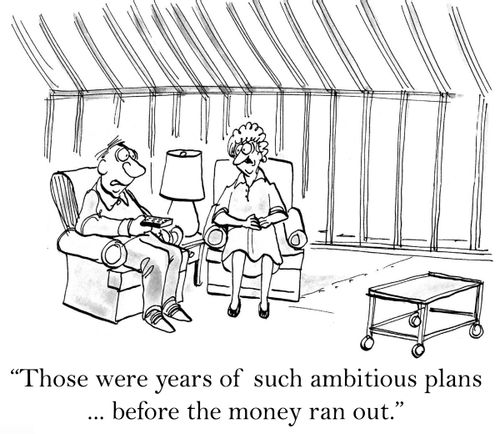 'Those were years of such ambitious plans ... before the money ran out.'