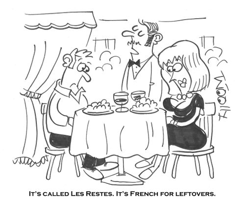 'It's called Les Restes. It's French for leftovers.'
