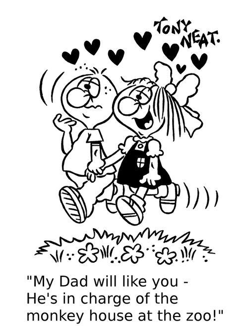 'My Dad will like you - He's in charge of the monkey house at the zoo!'
