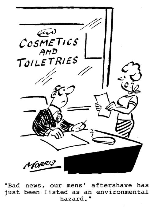 Bad news, our men's aftershave has just been listed as an environmental hazard.