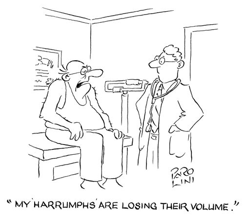 'My 'harrumphs' are losing their volume.'