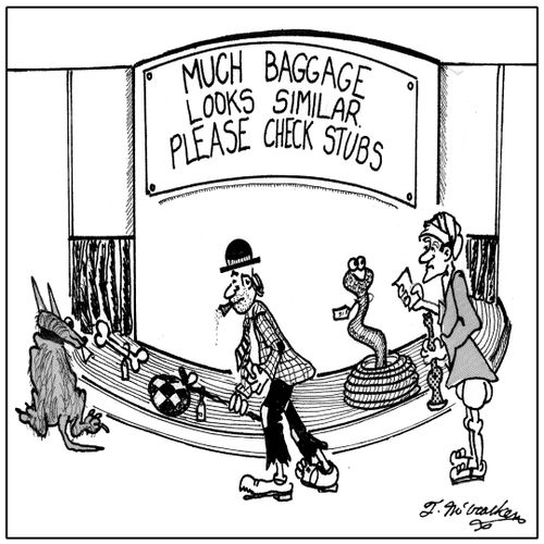 Much baggage looks similar. Please check stubs.