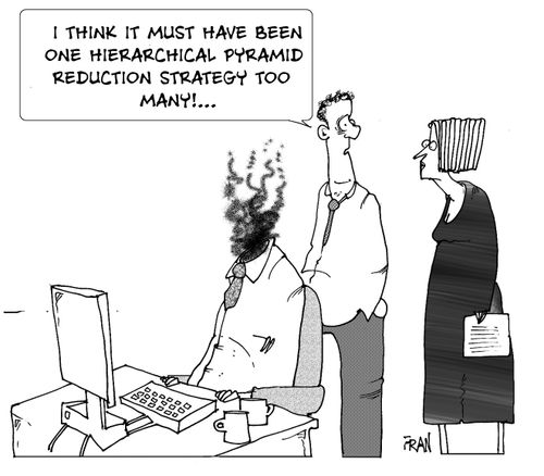 I think it must have been one hierarchical pyramid reduction strategy too many!...