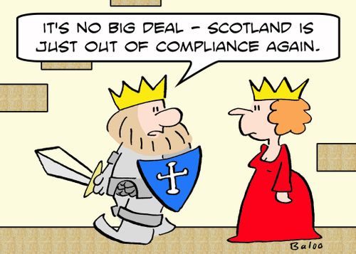 'It's no big deal - Scotland is just out of compliance again.'