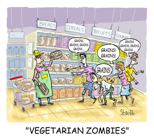 'VEGETARIAN ZOMBIES' colour