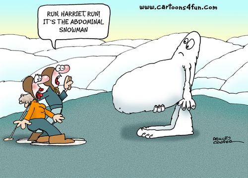 'Run Harriet! It's The Abdominal Snowman'
