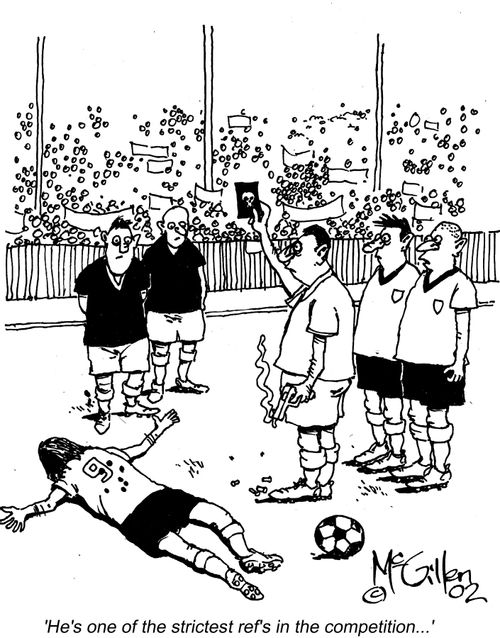 'He's one of the strictest referees in the competition...'