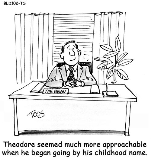 'Theodore seemed much more approachable when he began going by his childhood name.'