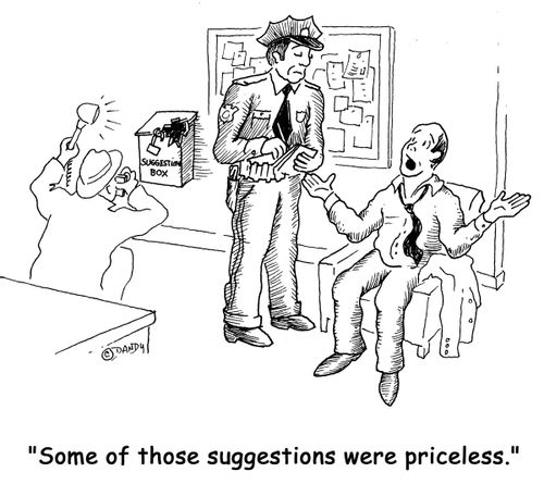 'Some of those suggestions were priceless.'