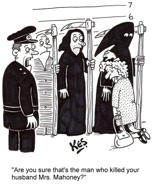 'Are you sure that's the man who killed your husband Mrs.Mahoney?'