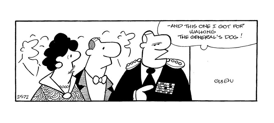 'And this one I got for walking the General's dog!'