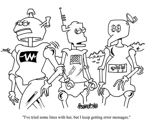 'I've tried some lines with her, but I keep getting error messages.'