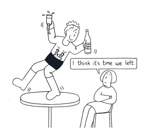 'I think it's time we left...'