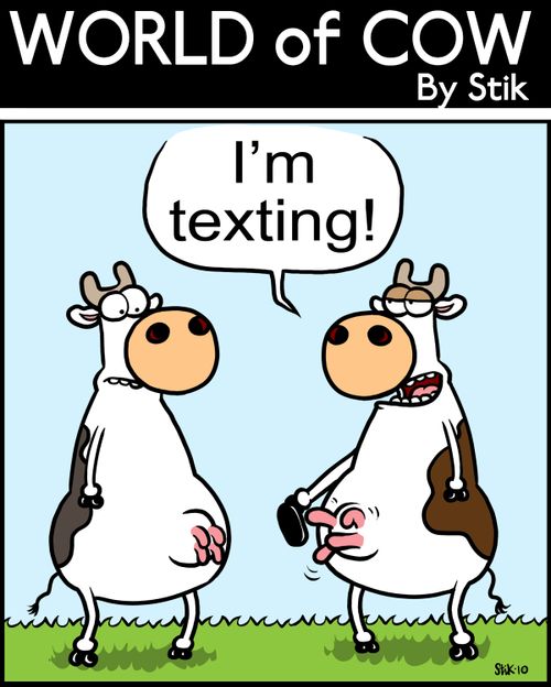 I'm texting!