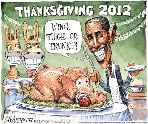 'Wing, thigh...or trunk?!'