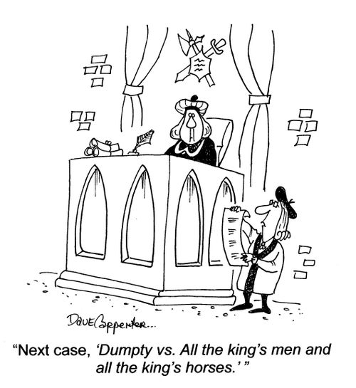 'Dumpty vs. All the kings men...'