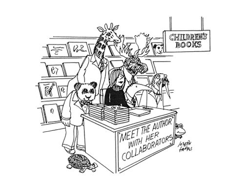 'Meet the author with her collaborators'