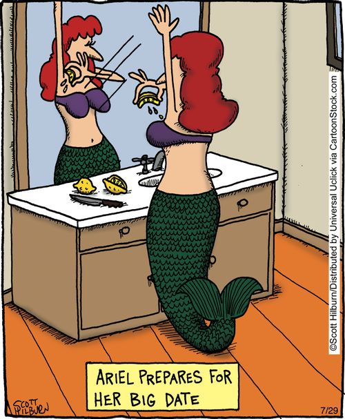 Ariel prepares for her big date.