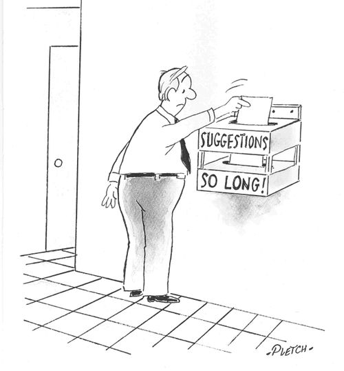Suggestion box.
