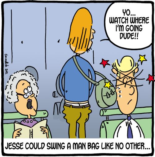 Jesse could swing a man bag like no other...