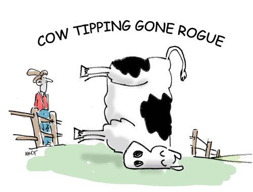 Cow Tipping Gone Rogue.