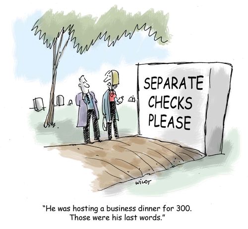 'He was hosting a business dinner for 300. Those were his last words.'