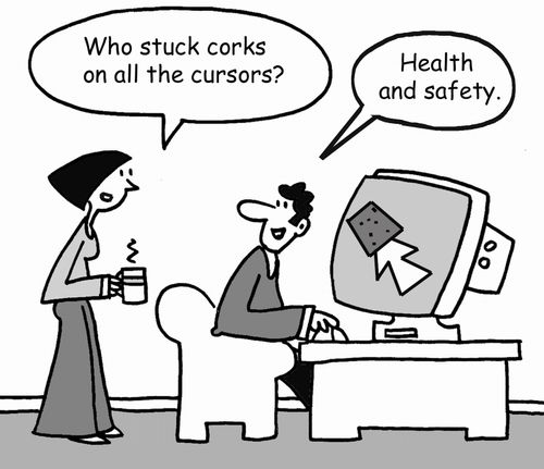 'Who stuck corks on all the cursors?'