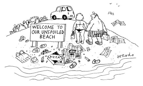 Welcome to our unspoiled beach.